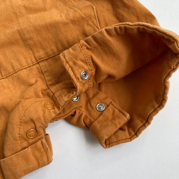 Baby Baby Embroidered Rainbow Golden Shortalls - Mustard Yellow - 3-6M - Picture 6 of 11